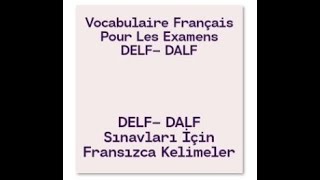 DELF - DALF İçin Fransızca Kelimeler