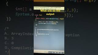 What will be the output #corejava #interviewquestions #LearnToCode #techeducation  #programminghumor
