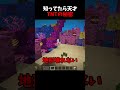皆知ってた？#マイクラ​ #マインクラフト​ #minecraft​ #ショート​ #shorts​