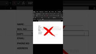 How To Create A Simple Form I'm Excel