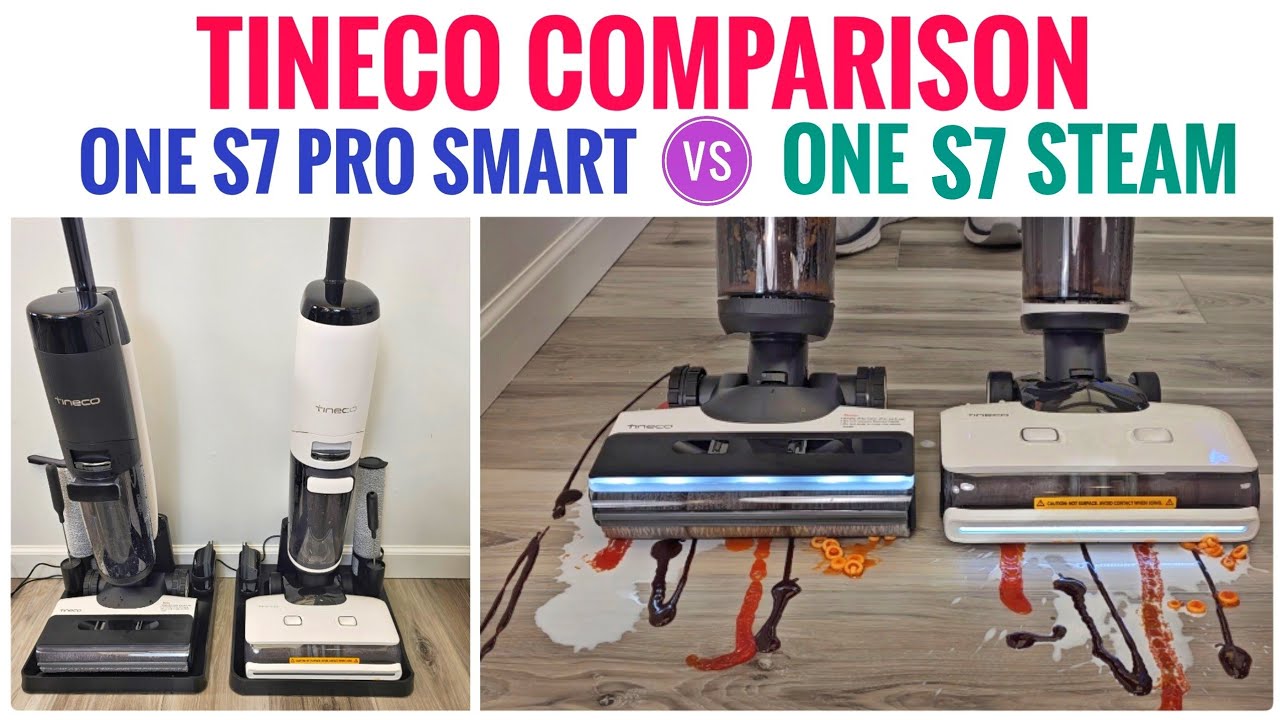 Tineco Floor One S7 PRO Smart vs Tineco Floor One S7 Steam Floor Cleaner  Comparison 