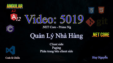 5019 - .NET Core - Angular 12 - Quản Lý Nhà Hàng - Client side - Paging - Phân trang bên client side