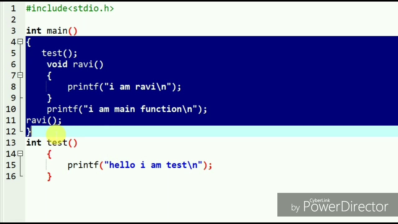How to use a function in c language |Type of Function|