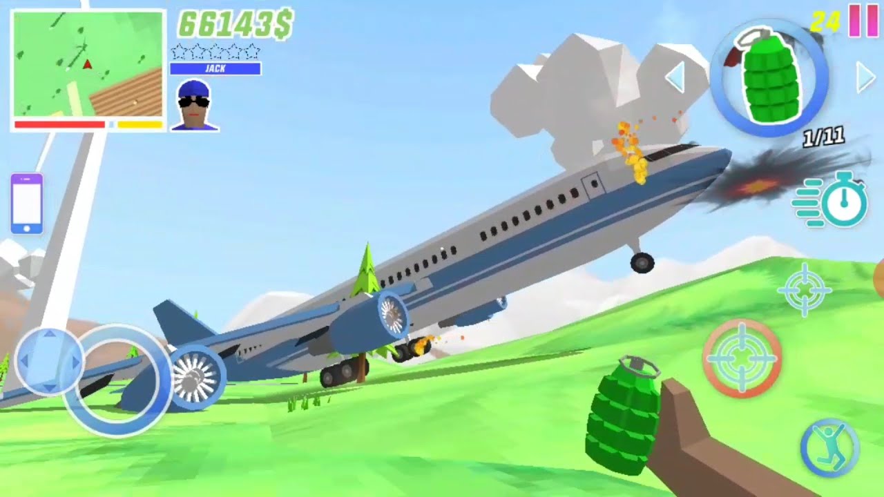 Dude Theft Wars Update New Big Airplane & Drive Airplane (Android