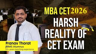 Harsh Reality of CET Exam | MBA CET 2026 I Dream JBIMS #mbacetexam