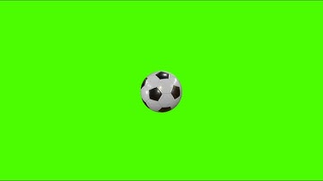 Green Screen 3D Soccer Ball Hitting the Screen