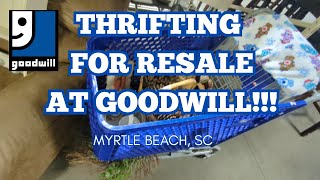 THRIFTING FOR RESALE AT GOODWILL!  Myrtle Beach, SC!