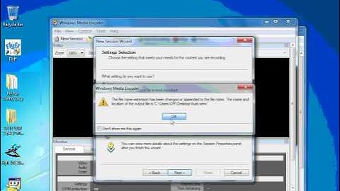 how to use windowns media encoder