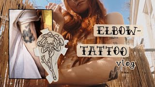 getting my elbow tattooed, PAIN? HEALING? | chatty vlog