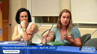 Princeton Board of Education - April 14, 2026