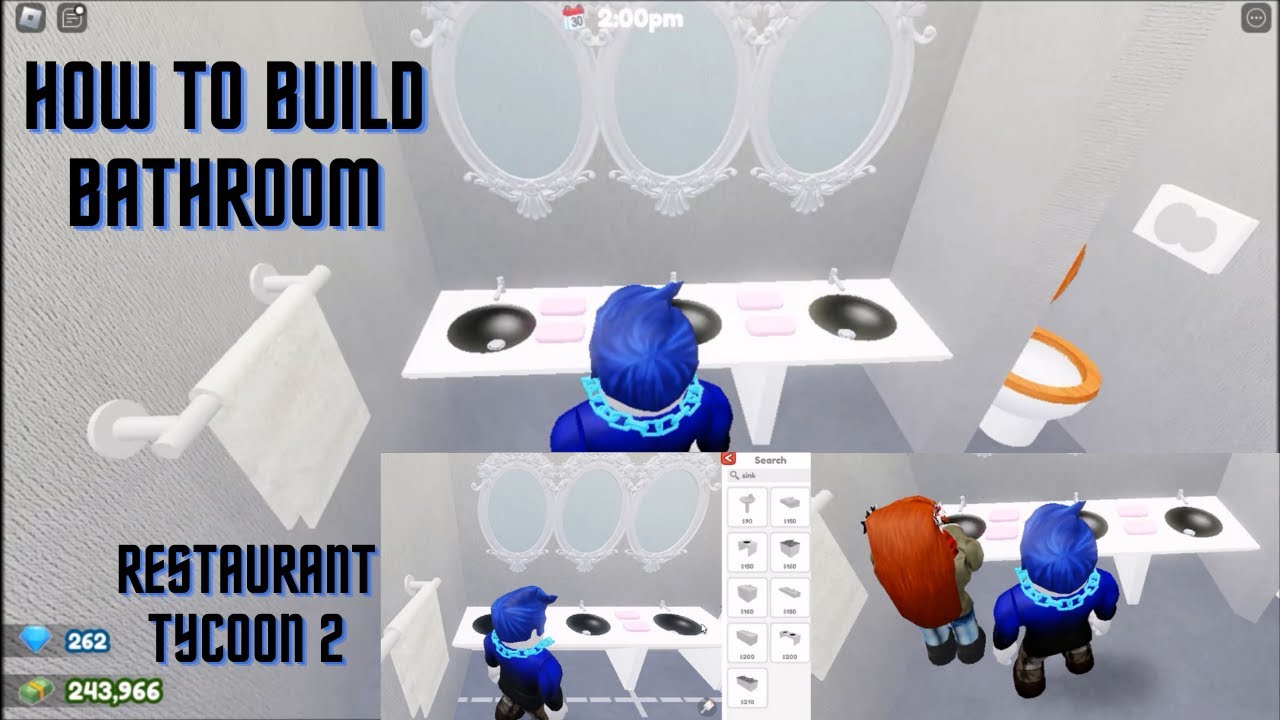 Restaurant Tycoon 2 Bathroom Update in Restaurant Tycoon 2 Roblox YouTube