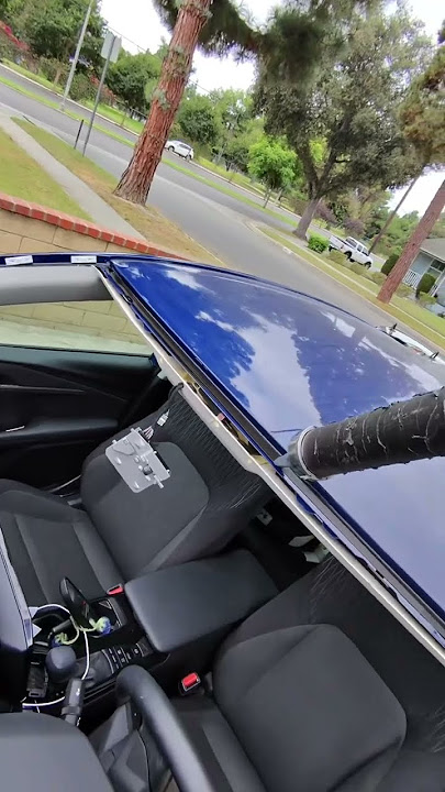 Quick set on a 2024 Toyota Corolla windshield