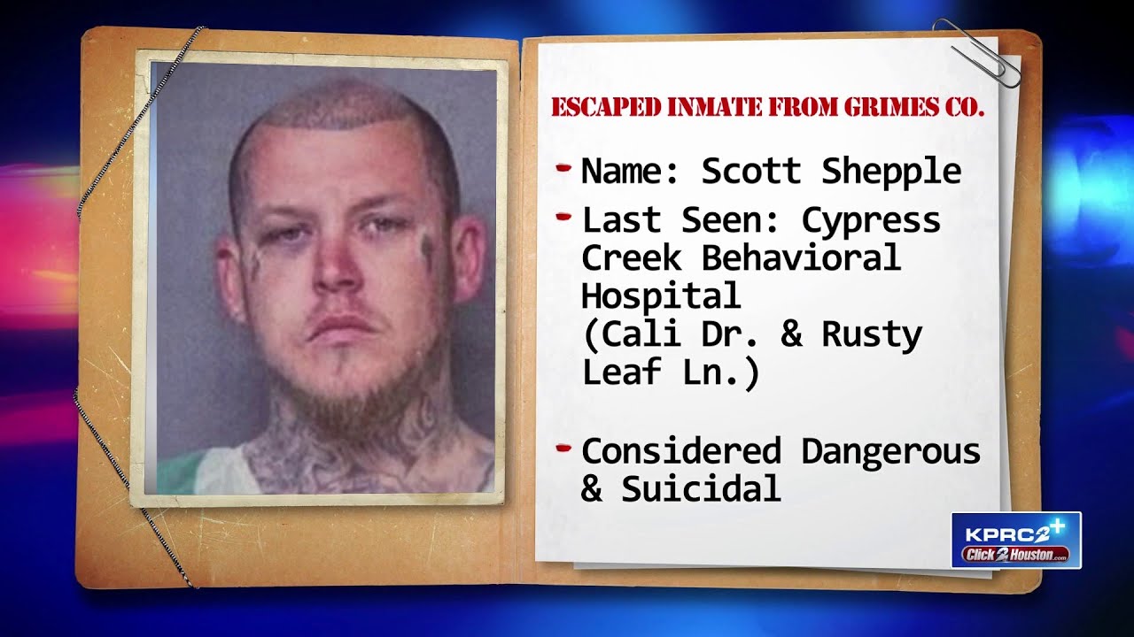 Grimes County inmate escapes from Harris County behavioral hospital ...