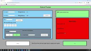Phase 1 Project Flatiron School - Calorie Tracker