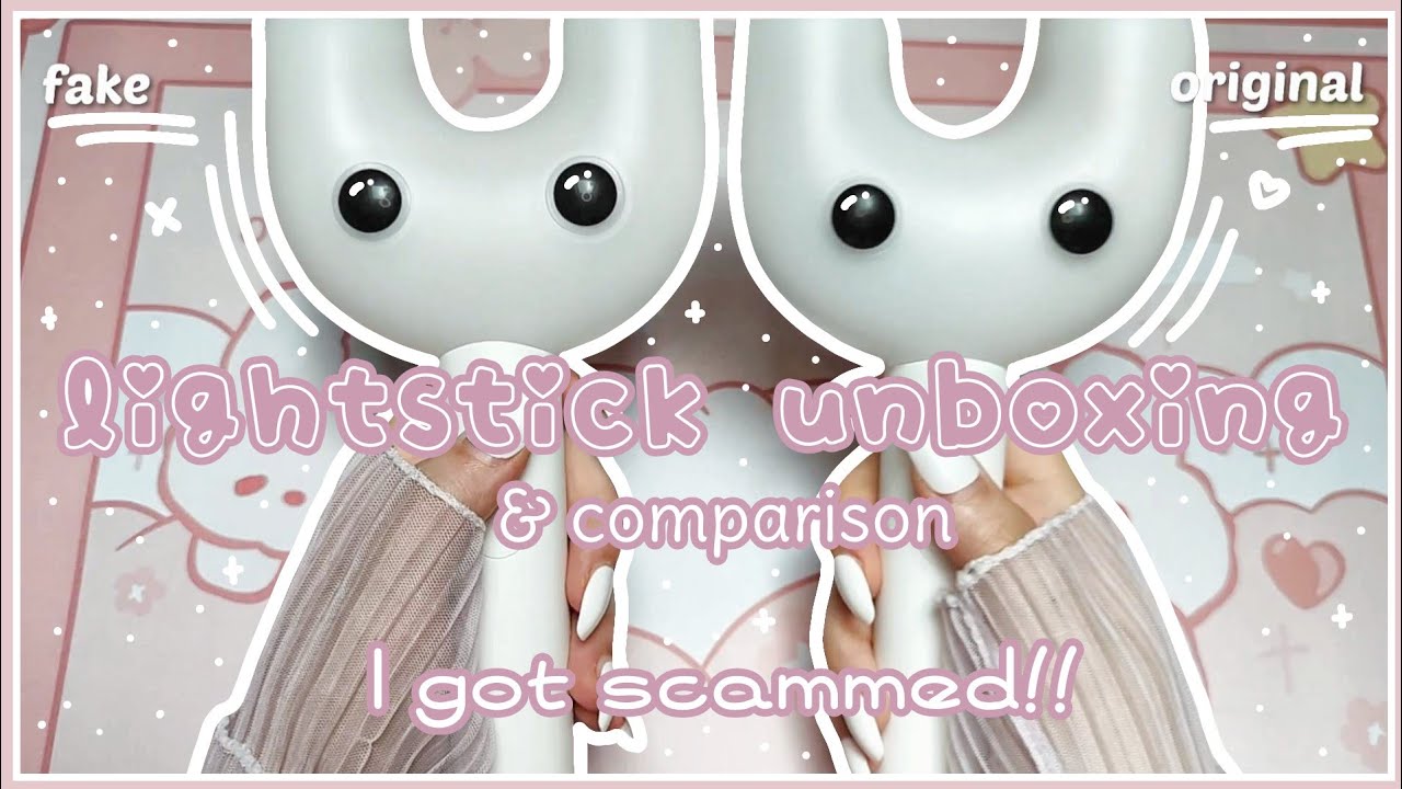 ASMR NewJeans Lightstick Binky Bong unboxing & comparison 😱🐰💕 I got scammed!! 😭