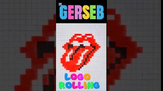 Logo Rolling En Píxeles Dibujo Fácil Con Mucho Flow