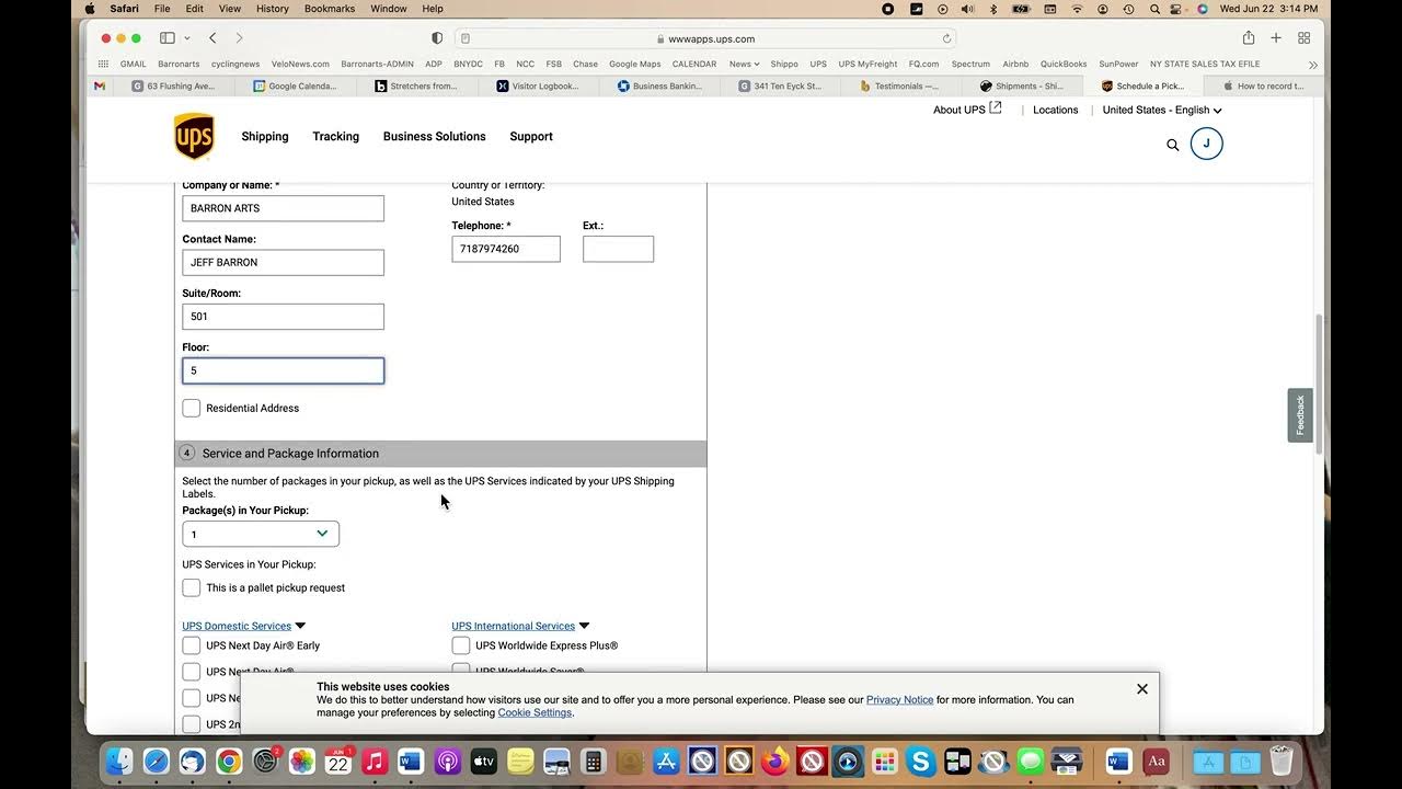 SCHEDULE UPS PICKUP TUTORIAL YouTube