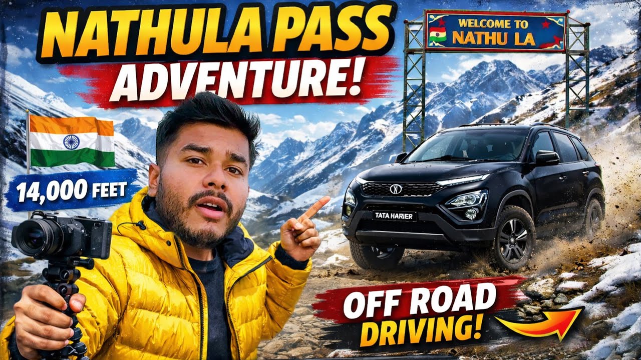 India–China Border Tak Car Le Gaya 😱 | Nathula Pass Extreme POV Drive