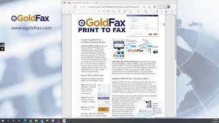 eGoldFax Print-To-Fax Demo