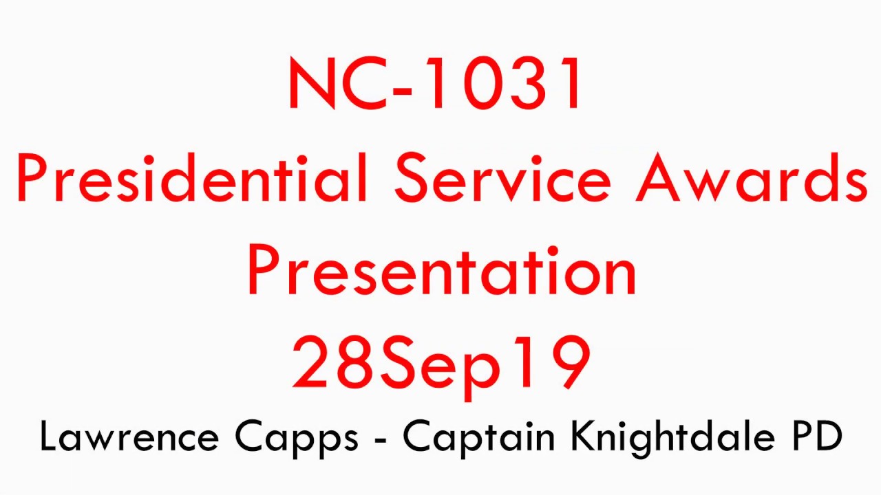 Presidential Volunteer Service Award