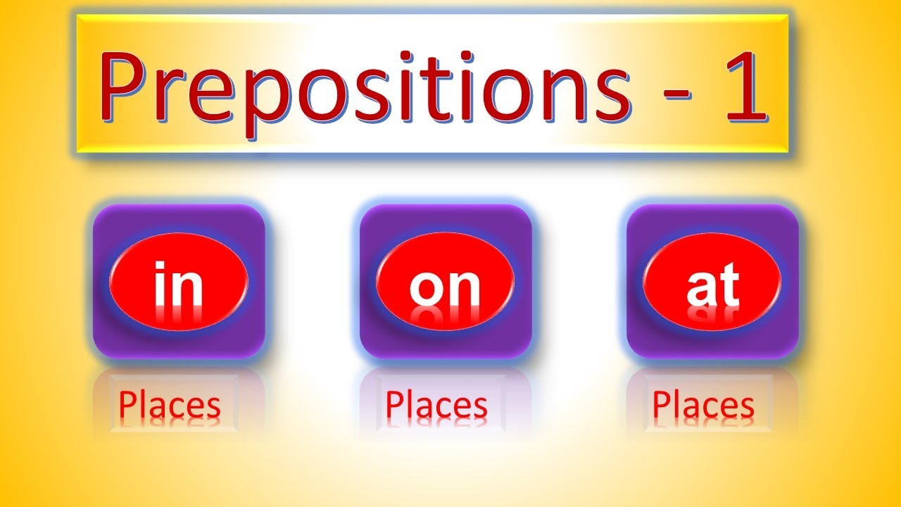 İngilis dili - Sözönləri (on, in, at) - 1