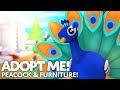 🤩 Peacock and Retro Furniture Update! 🦚 NEW PET! NEW FISHY FURNITURE! NEW HOME!🐟 Adopt Me! on Roblox