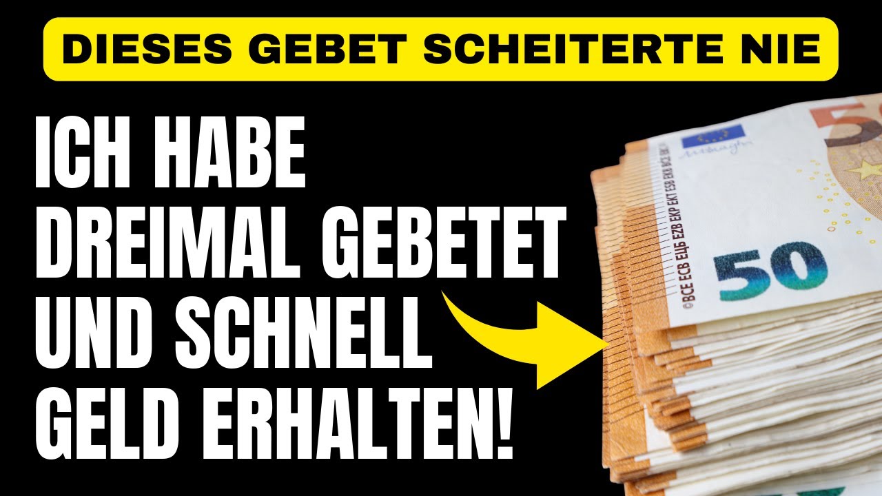Dieses Gebet scheiterte nie – ich habe dreimal gebetet und schnell Geld erhalten!