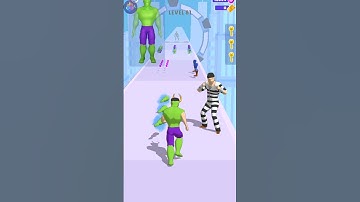 Mashup hero 3D gameplay walkthrough Marvel Avengers ANDROID, IOS MOBILE HULK #SHORTS GAMES