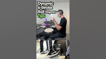 Dynamic 6 - Stroke Roll Improv tips - DRUM LESSON  #drums #drumlesson #drummer