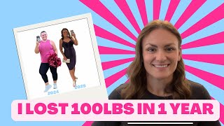 Fitness Trainer Loses 100lbs in 1 Year. Weightloss, GLP1, Weight Management 