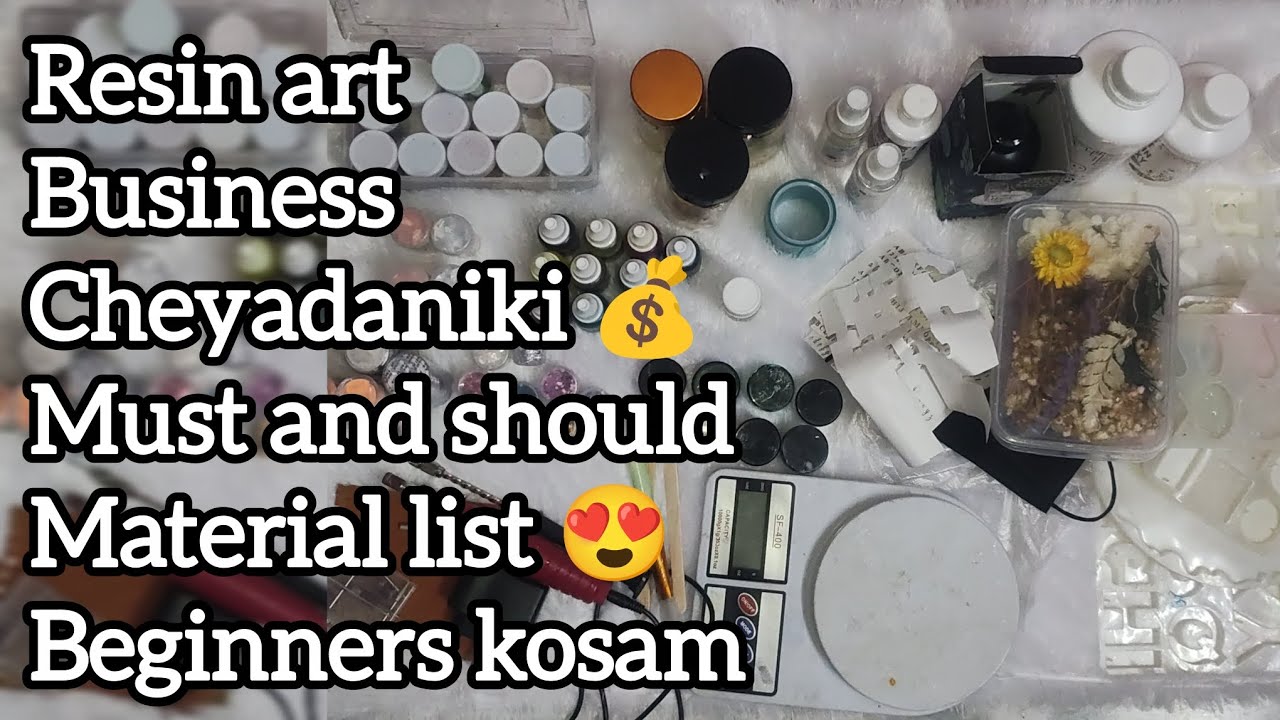 Resin art material list for beginners💡 