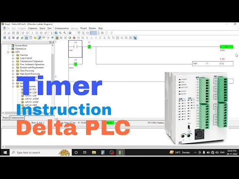 How to use timer in delta plc //Timer use in Delta PLC// For Beginner/timer instruction //HINDI