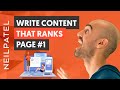 How To Write Content That Ranks Page #1 on Google