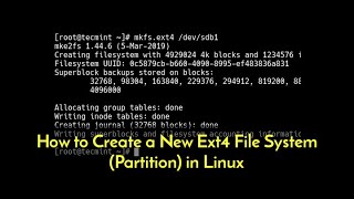 How to Create Partitions in Linux, RHEL, CENTOS, Ubuntu Step by Step in description