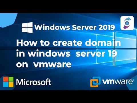 How to create domain in windows  server 19 on  vmware