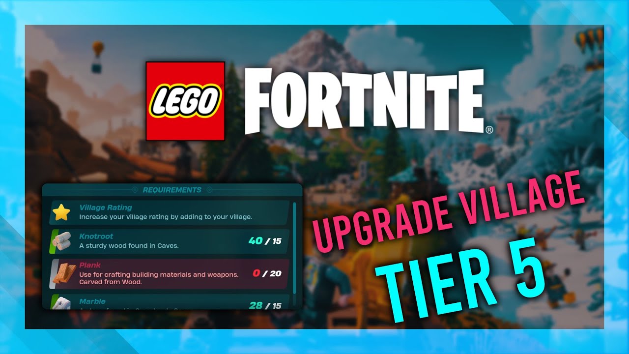 Upgrade Village Square to Level 5 in LEGO Fortnite | Full Guide thumbnail