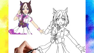 картинка: КАК РИСОВАТЬ ОСОБУЮ НЕДЕЛЮ ОТ UMAMUSUME: PRETTY DERBY