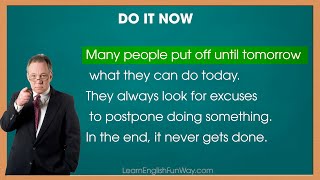 Do It Now -  English Listening and Speaking Practice