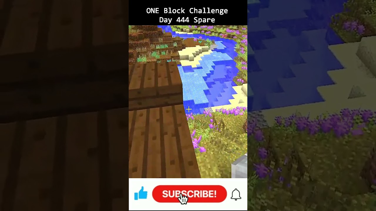 День 444, строительный челлендж в Minecraft - ПОСТРОЙКА ИЗ ОДНОГО БЛОКА