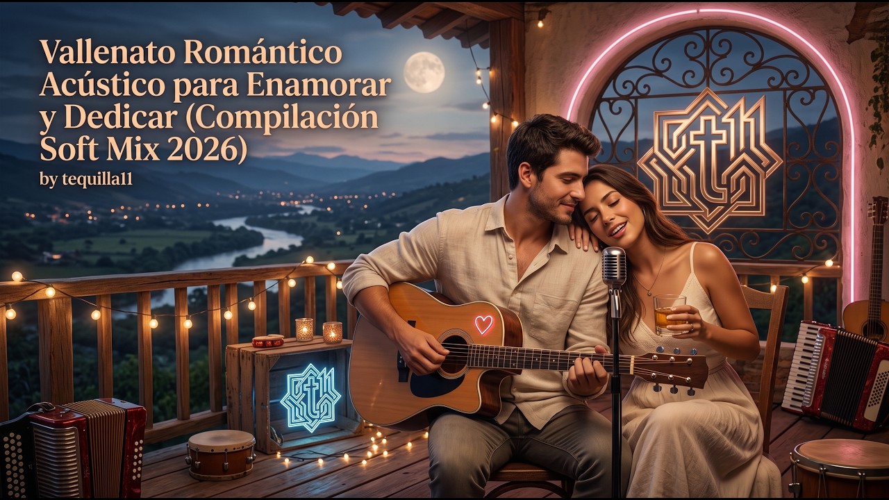 Vallenato Romántico Acústico para Enamorar y Dedicar (Compilación Soft Mix 2026) - tequilla11