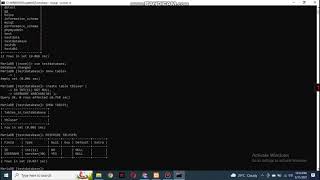 How to Create Database Table Using Command-Line