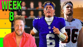 Week 8 Fantasy Football QB & TE Rankings (Top 16)