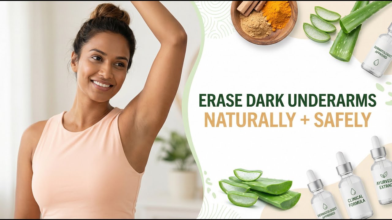 How to Lighten Dark Underarms Naturally | Ayurvedic & Clinical Remedies That Really Work!