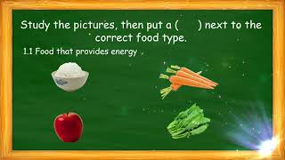 Science Grade 3: The Five Food Groups