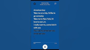 Thumbnail of American Boy | Estelle feat. Kanye West | #viral #lyrics #spotify #subscribe #spotifylyrics
