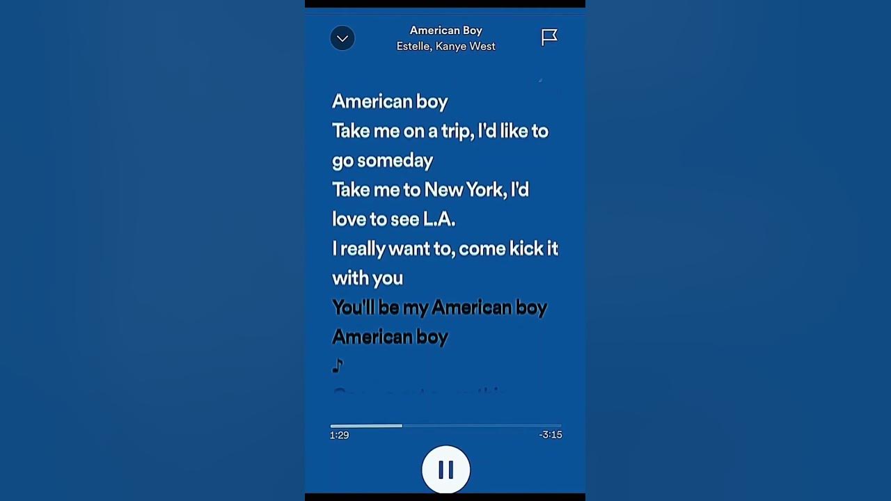 American Boy | Estelle feat. Kanye West | #viral #lyrics #spotify #subscribe #spotifylyrics