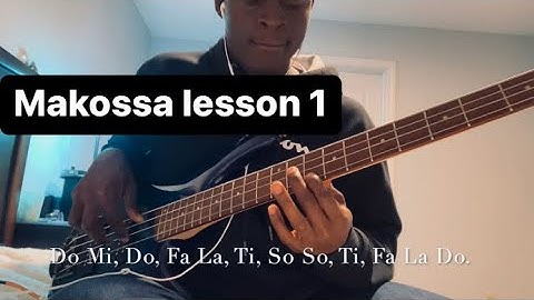 Makossa Bass #lesson 1 (1454) (subscribe and join the series)