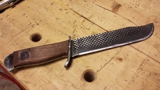 GPW 54c - Limited Tools Knife from a File - Part 3 of 4 (Design Change for Safety)