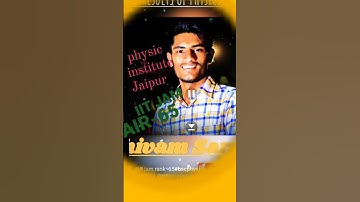 PHYSICS #INSTITUTE 🎵 JAIPUR#csir #iit #du #bhu #coaching RESULT IITJAM 2023AIR -65