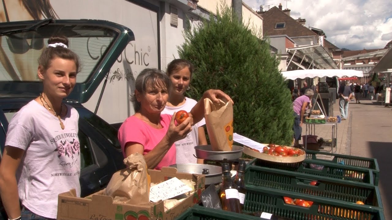 Marché de plein air à Saint-Dié